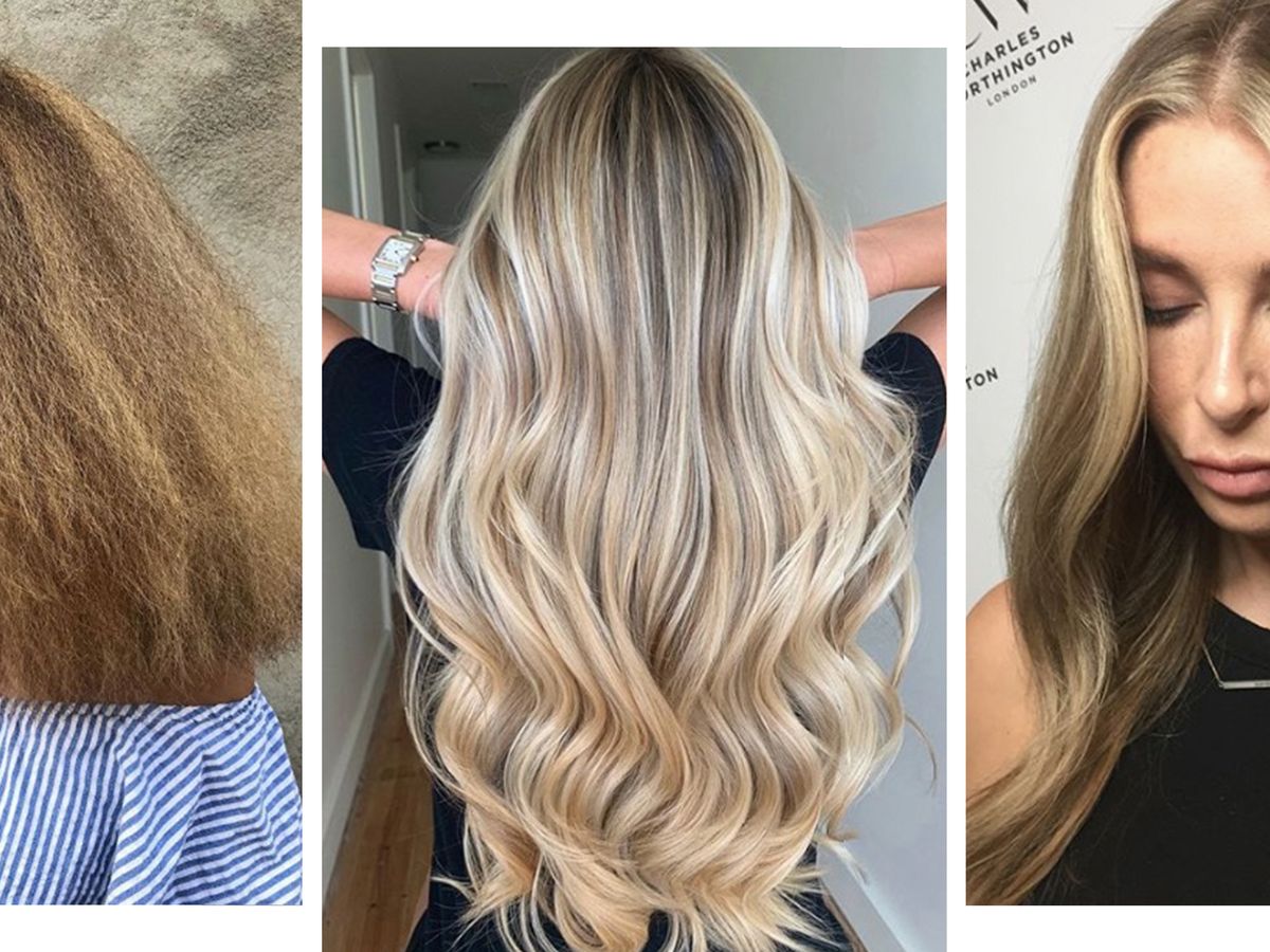 Hairstylist Transforms Bad Highlights into Platinum Blonde: Before