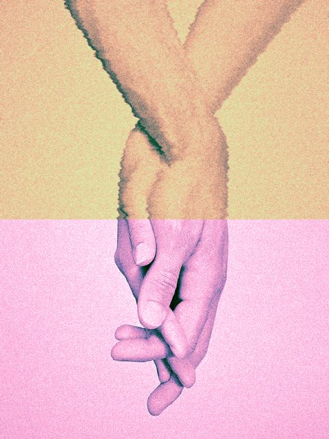Hand, Finger, Gesture, Pink, Arm, Joint, Holding hands, Interaction, Leg, Illustration, 