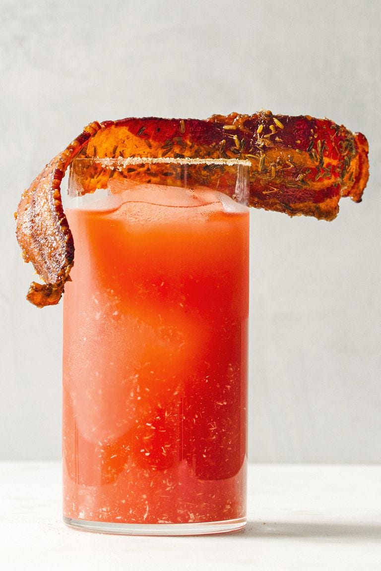 Tiffani's Spicy Bloody Mary with Maple Bacon Recipe, Tiffani Thiessen