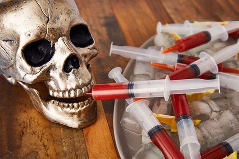 blood syringe halloween treat recipe