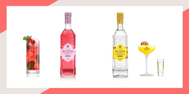 bloom gin raspberry gin and passionfruit gin