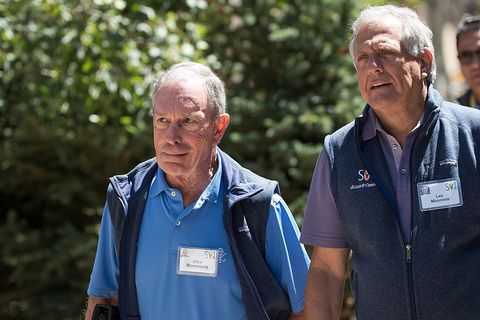 ​Mike Bloomberg and Les Moonves 
