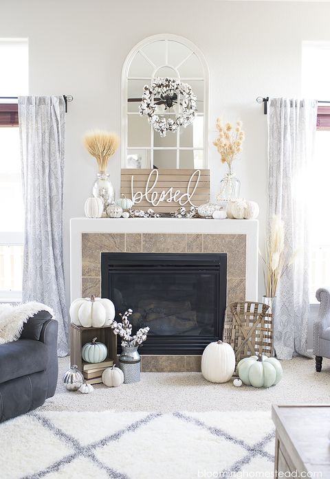 farmhouse living room ideas decorative signs blessed