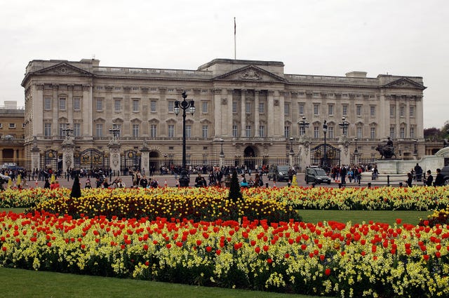 preparations begin on the stands that will hold members of the press during the royal wedding