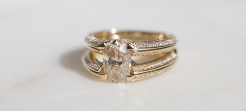 Ring, Jewellery, Fashion accessory, Engagement ring, Wedding ring, Metal, Body jewelry, Diamond, Platinum, Gemstone, 