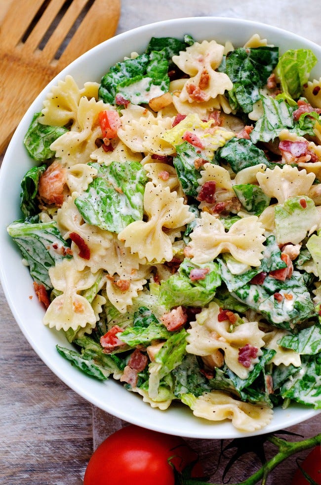 Dish, Food, Cuisine, Pasta salad, Ingredient, Salad, Leaf vegetable, Vegetable, Pasta, Cruciferous vegetables, 