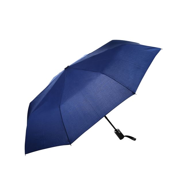 blue 6 panels foldable lightweight umbrella