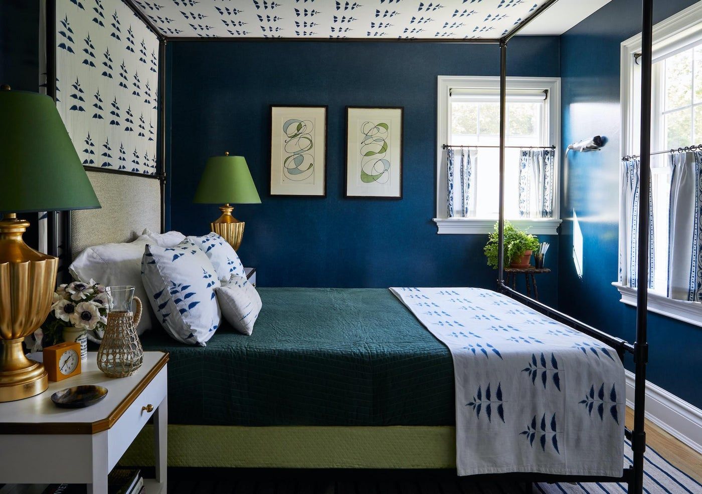 30 Buoyant Blue Bedrooms That Add Tranquility and Calm to Your Sleeping  Space