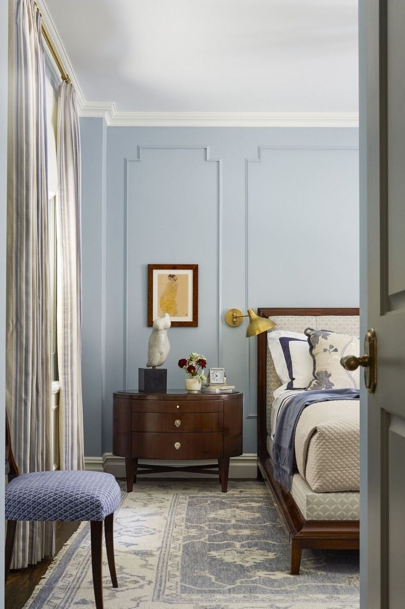 gray and blue bedrooms