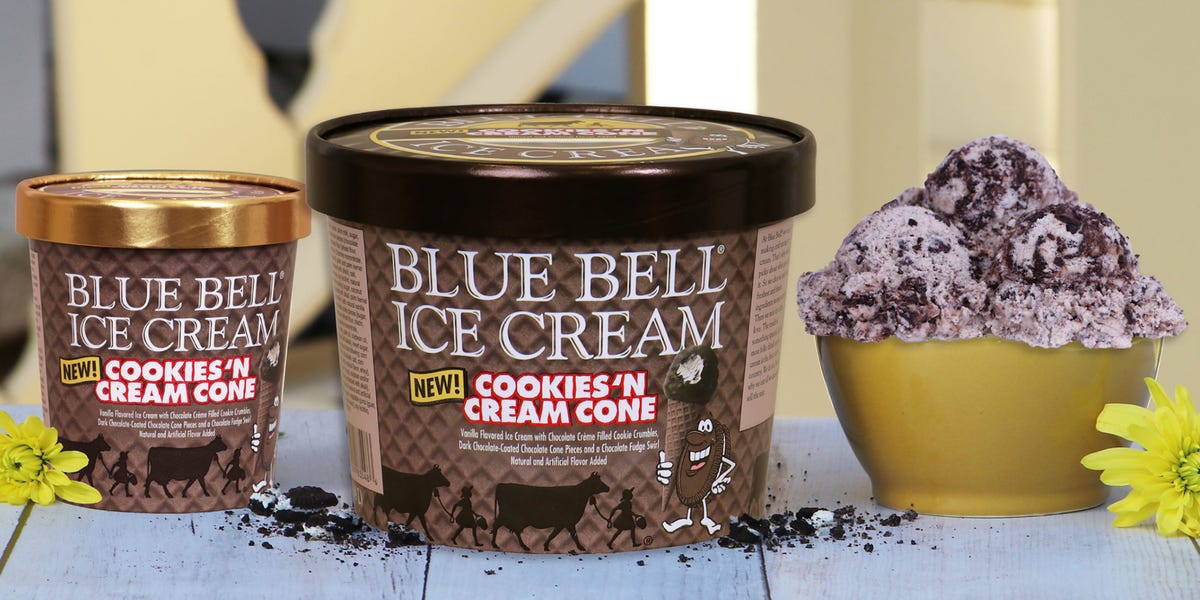 Blue Bells New Cookies ‘n Cream Cone Ice Cream Is Worthy Of Having Seconds 