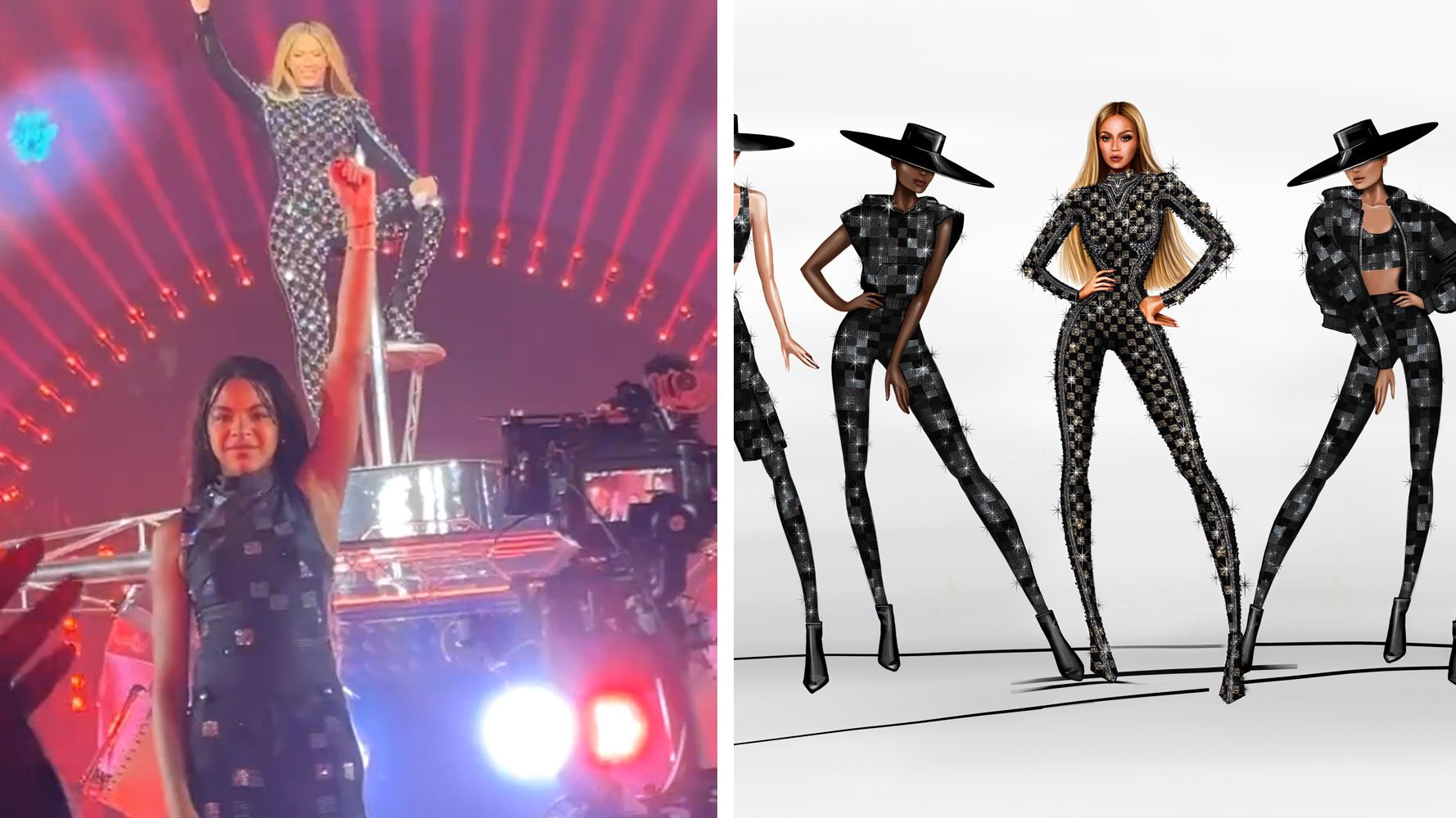 On Tour: Beyoncé in Louis Vuitton