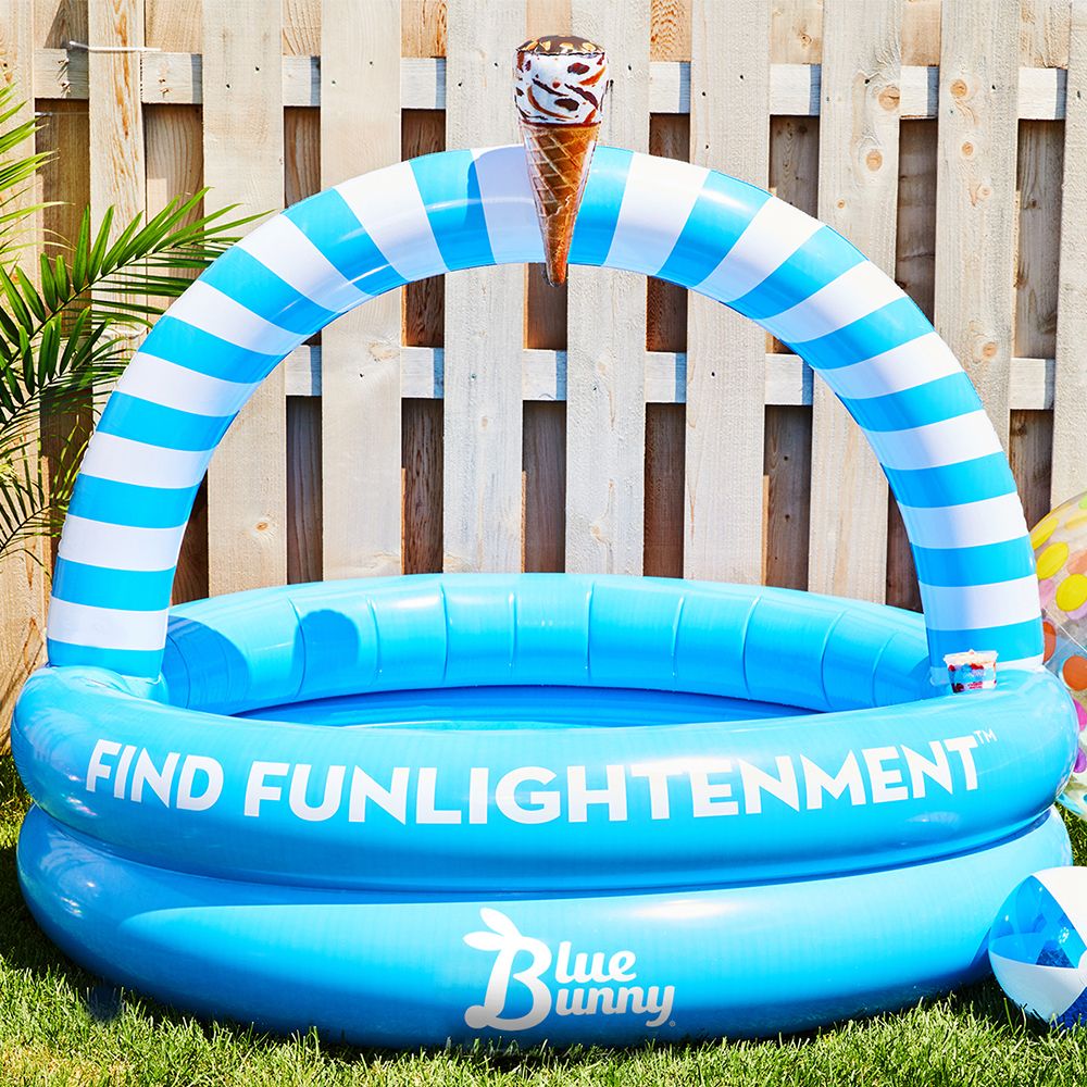blue bunny ice cream personal inflatable pool