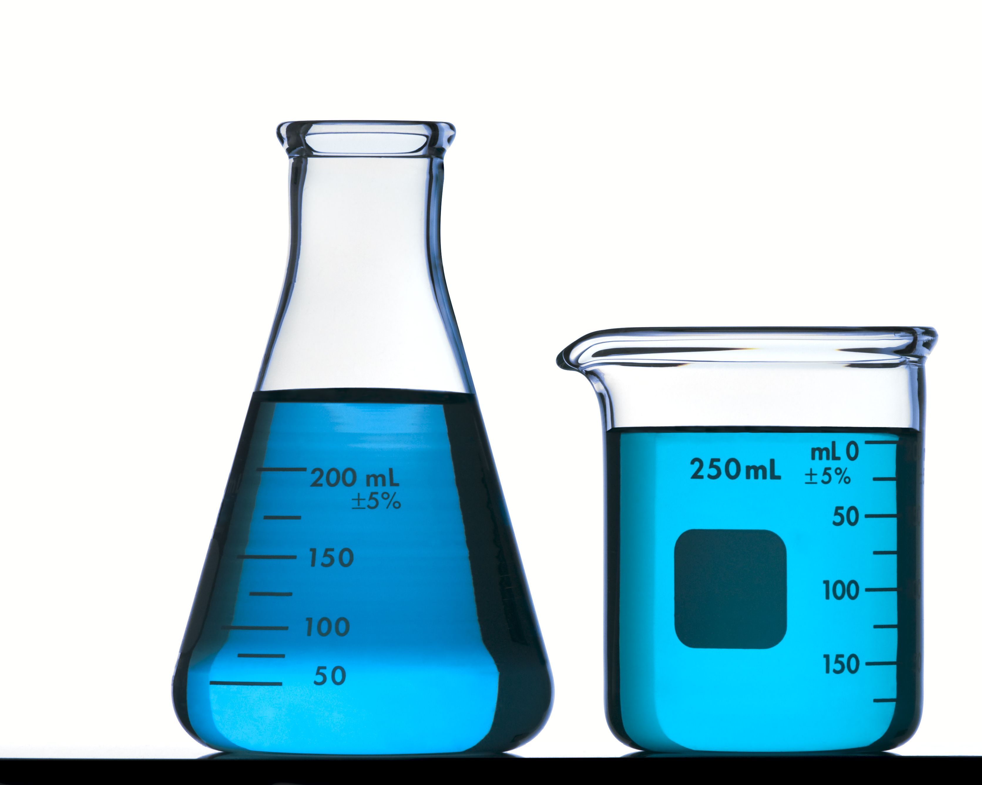 Blue Flask And Beaker Isolated On White With Royalty Free Image 1669653995 