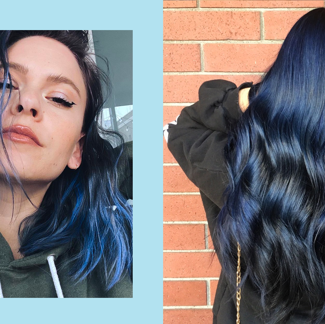 Indigo Blue Color Fade - Hair Colors Ideas