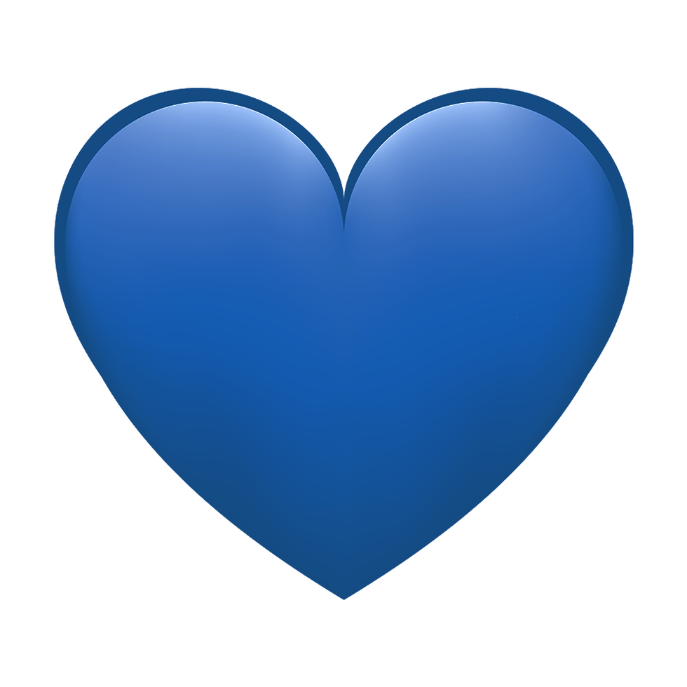 blue heart emoji