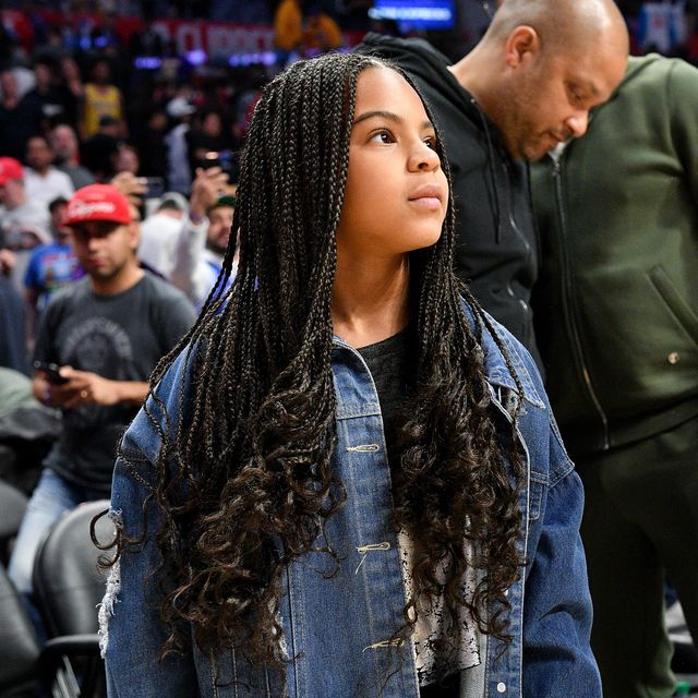 Blue Ivy Carter Wore a Great Outfit With Dad Jay-Z at a LA NBA Game