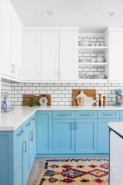 20 Blue Kitchen Cabinet Ideas - Light And Dark Blue Kitchen Cabinet Paint  Colors