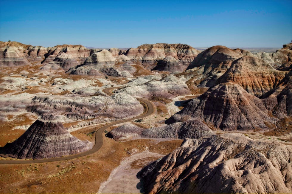 blue mesa trail, petrified forest national park