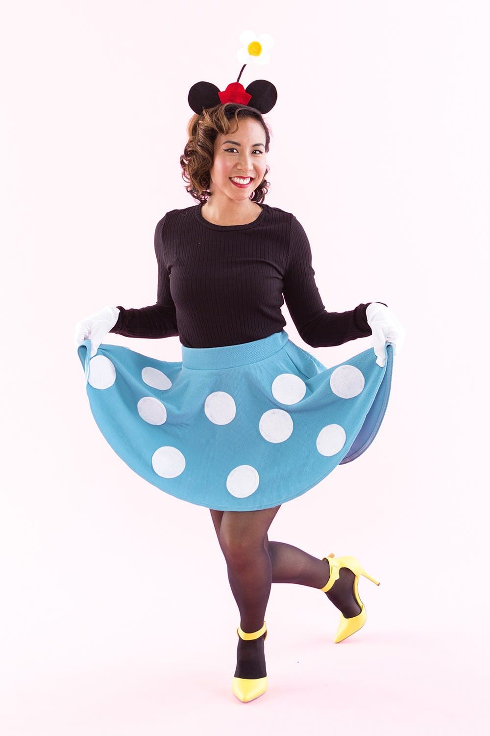 minnie mouse blue skirt