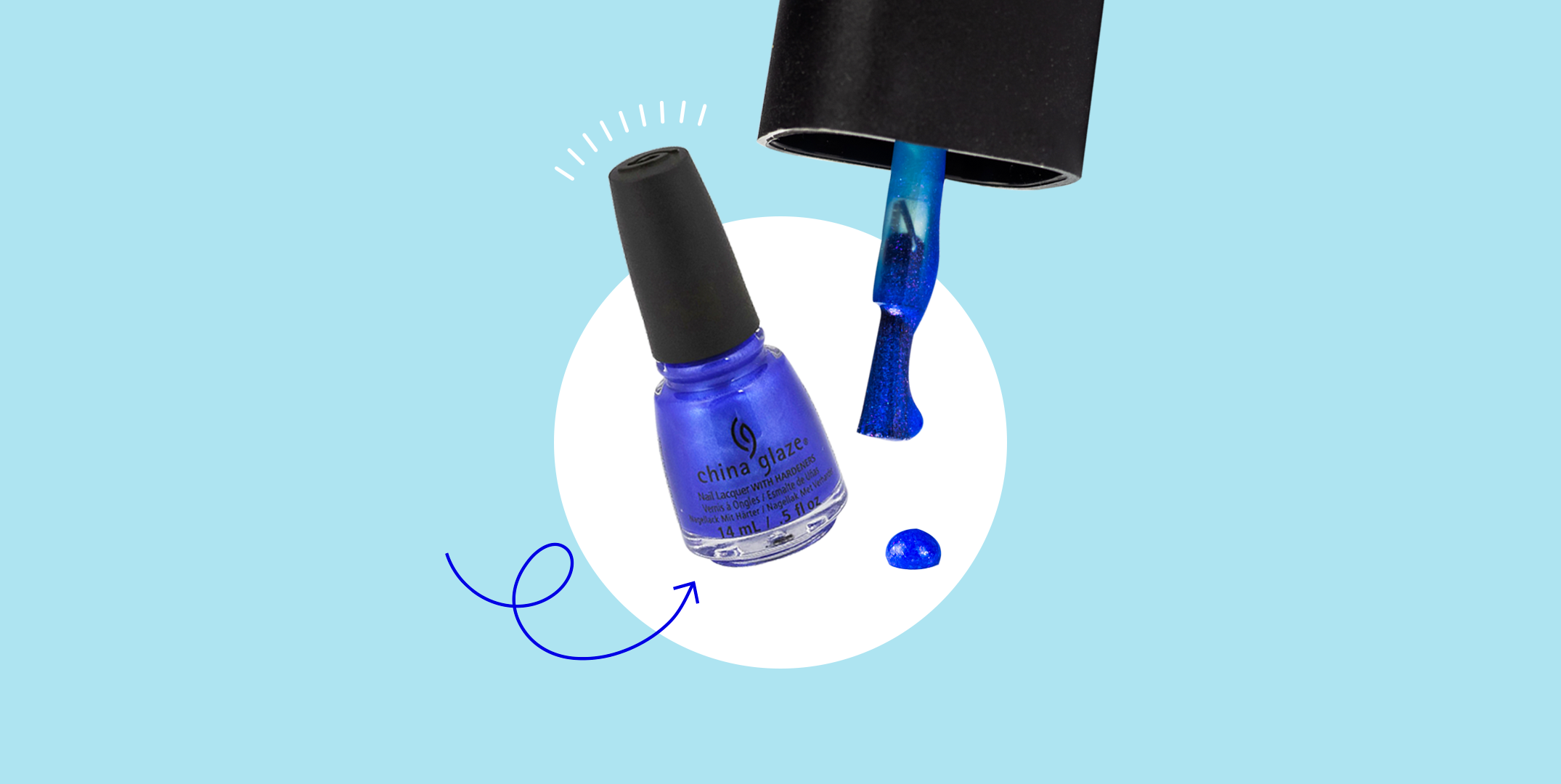 Buy Sky Blue Nails for Women by GLIMMER Online | Ajio.com