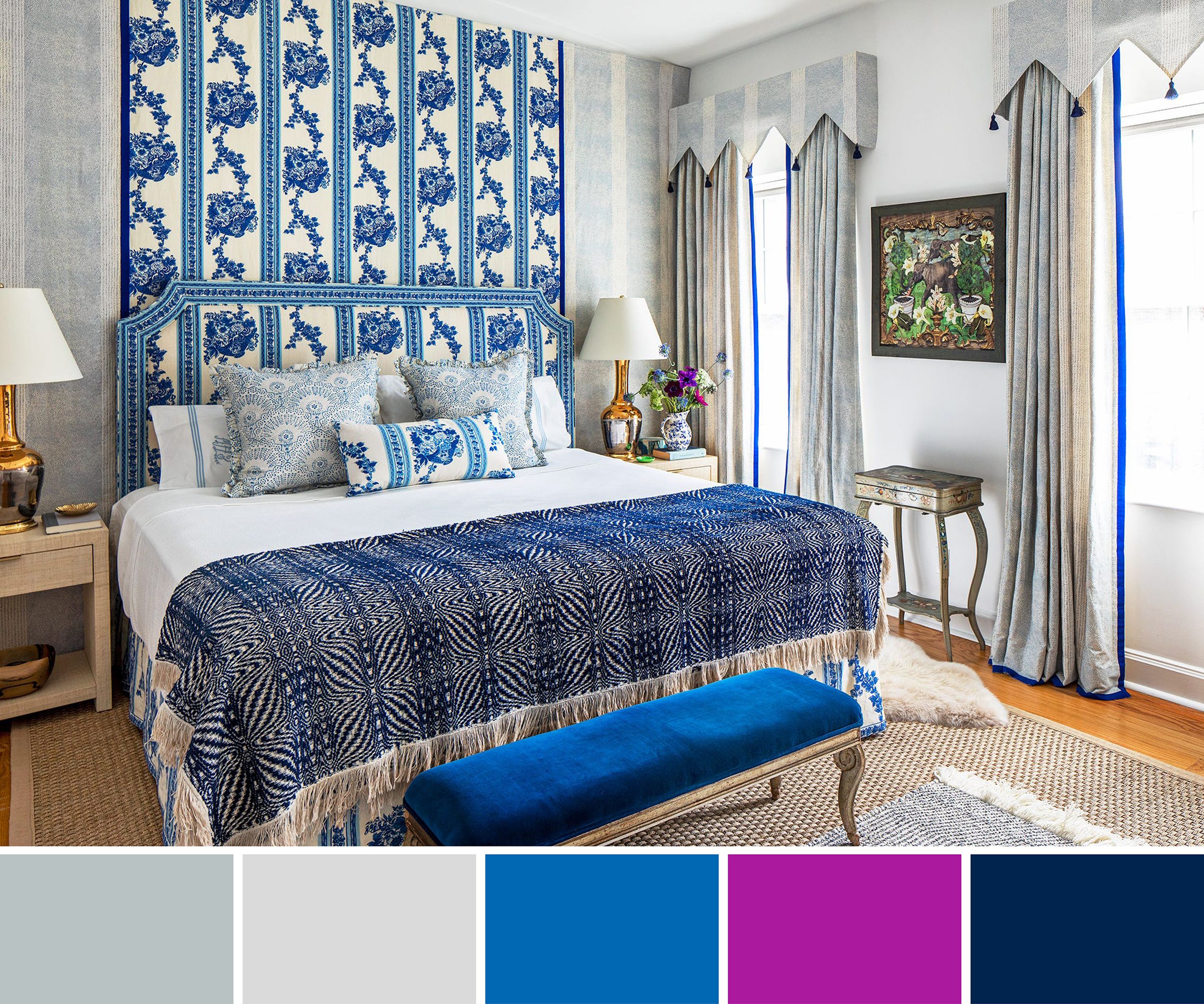 Color Palette #1439  Room colors, Blue bedroom, Bedroom colors