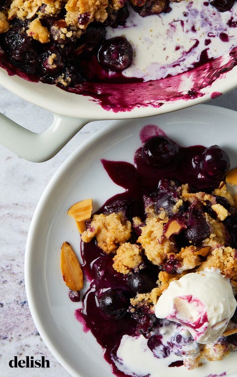 blueberry crumble