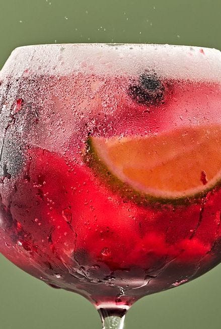 blueberry gin and tonic