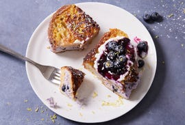 blueberry lemon ricotta stuffed french toast