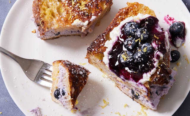 blueberry lemon ricotta stuffed french toast blueberry lemon ricotta stuffed french toast