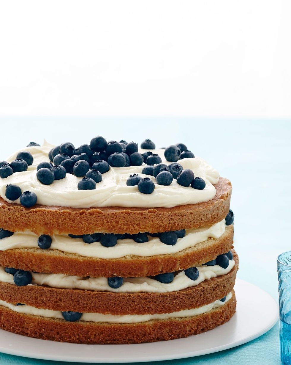 lemon blueberry layer cake