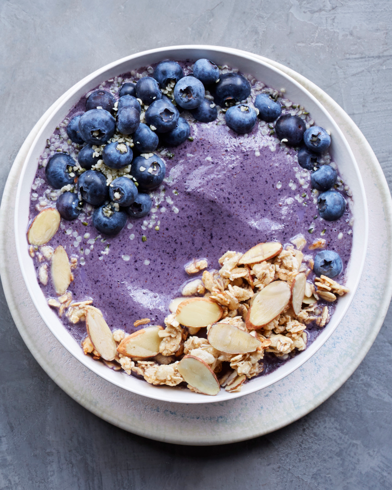 healthy smoothie recipes blueberry smoothie bowl