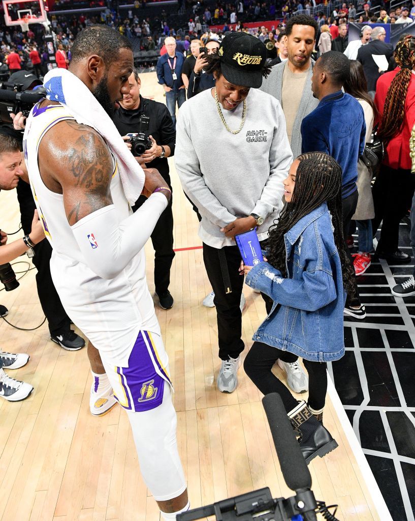 Jay-Z, LeBron James and Other Stars Spotted at the Super Bowl