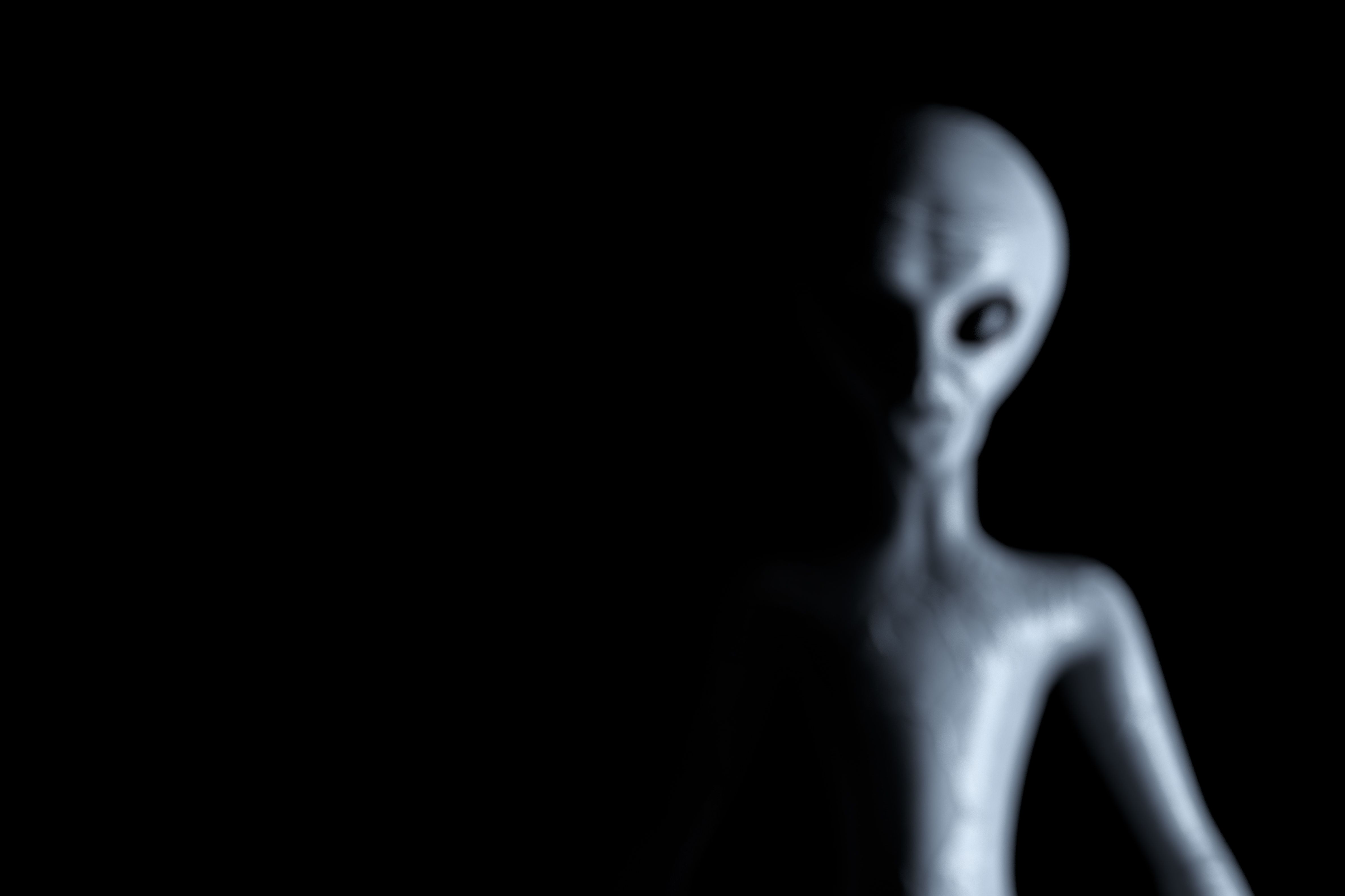 grey alien shadow