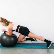 This is an image ab exercises with ball