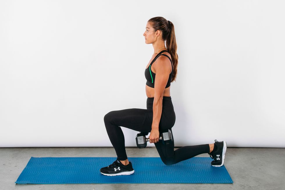 lunges with weights