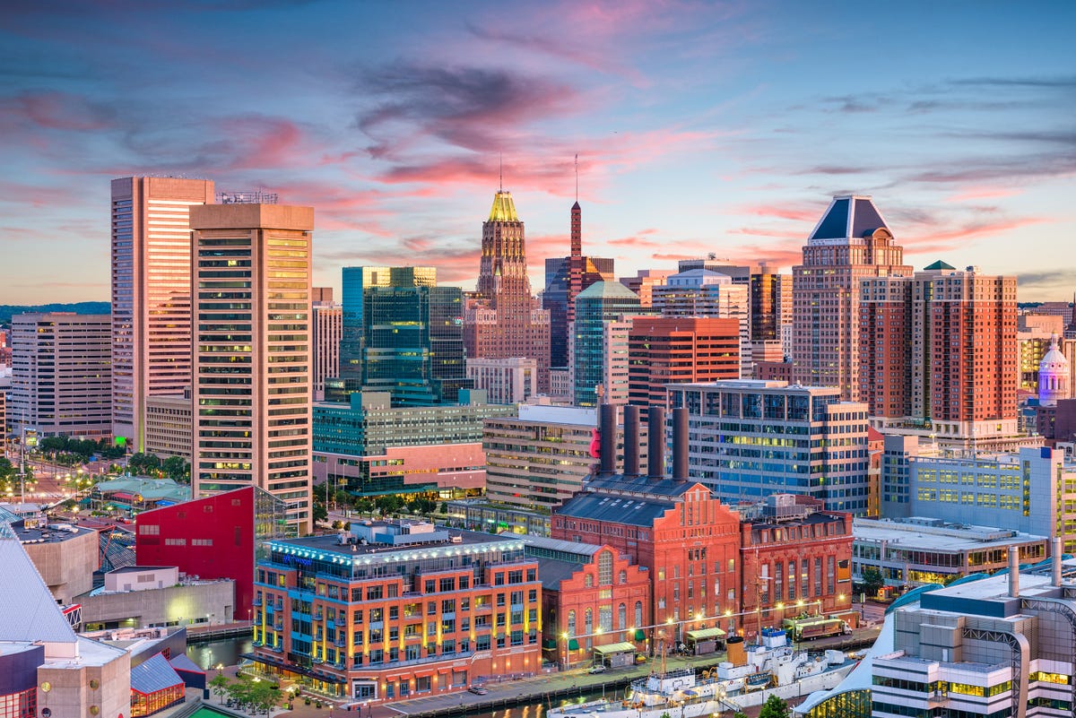 Baltimore, Maryland, USA Skyline