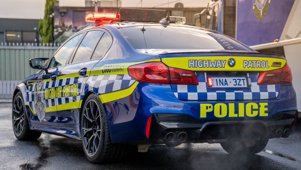 BMW M5 Competition Victoria Police Australia trasera