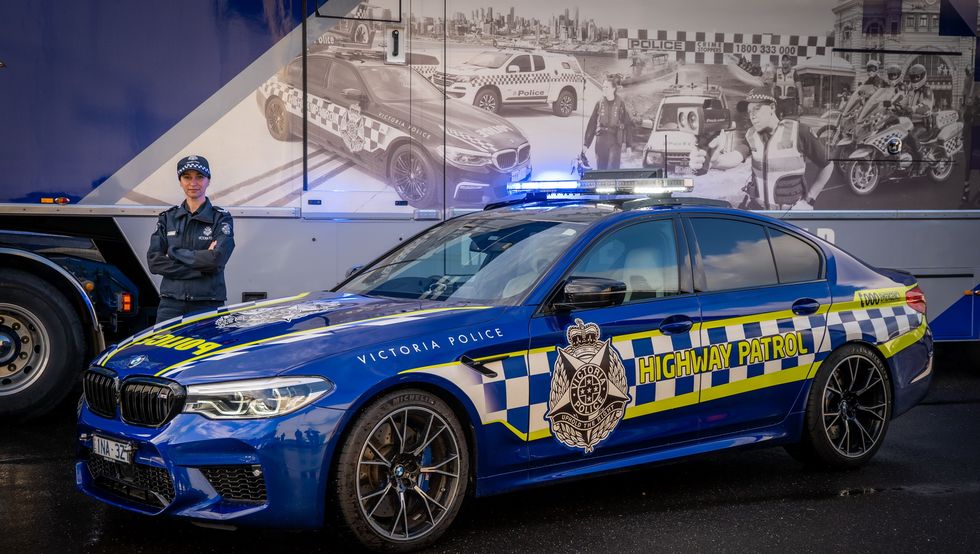 BMW M5 Competition Victoria Police Australia lateral