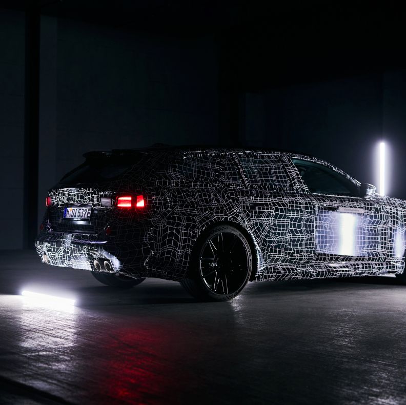 BMW Shows First Glimpse of M5 Wagon Hybrid that Could Pack 738 HP