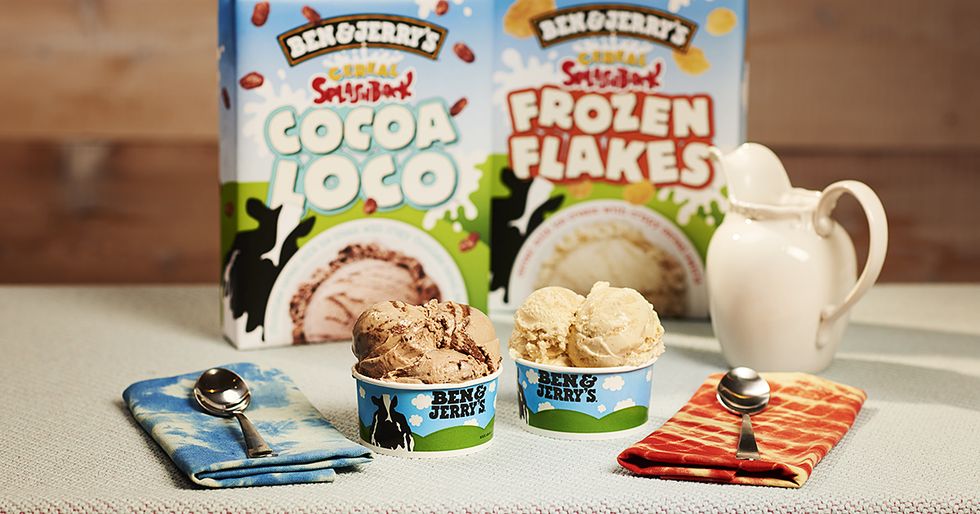 Ben and Jerry's Ice Cream frozen flakes