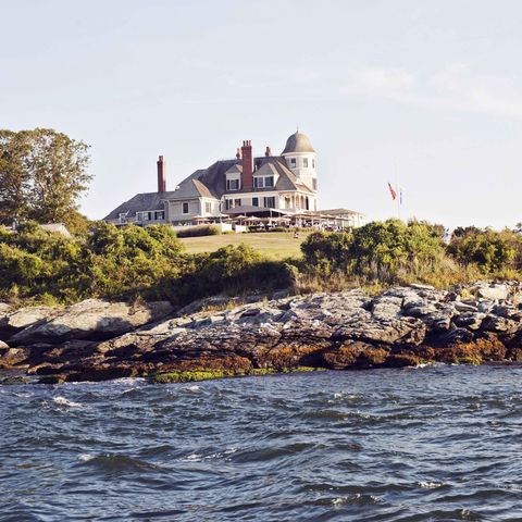 a shingle style mansion on the rocky shore of newport, rhode island
