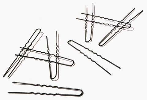 how to unlock a door   bobby pins cut out on white