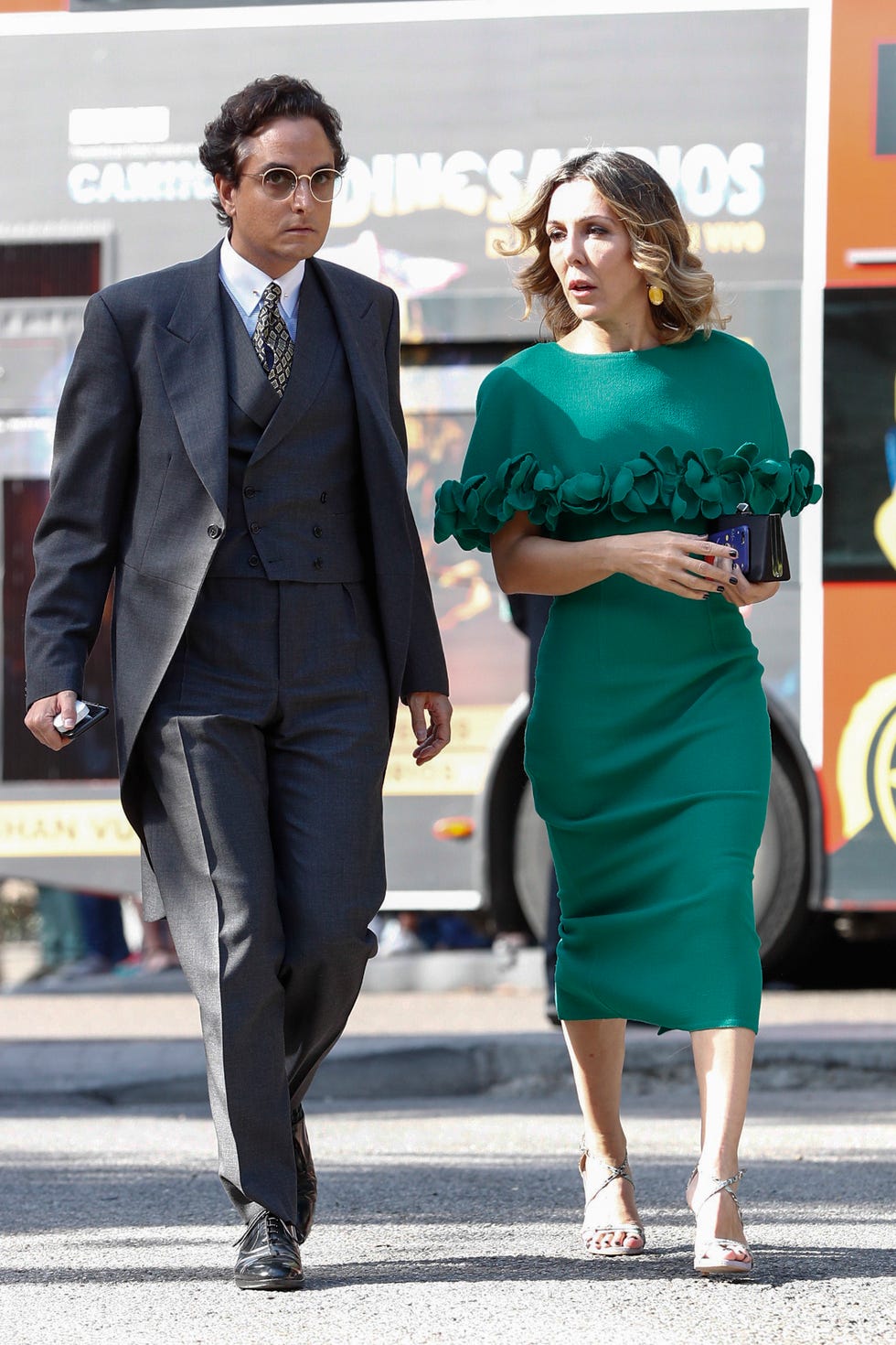 Clothing, Suit, Fashion, Formal wear, Snapshot, Dress, White-collar worker, Standing, Street fashion, Footwear, 