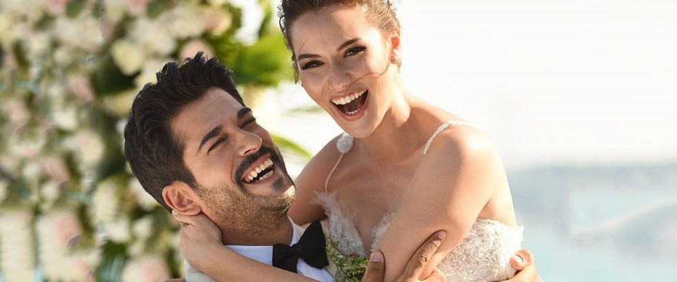 boda burak Ozcivit y Fahriye Evcen