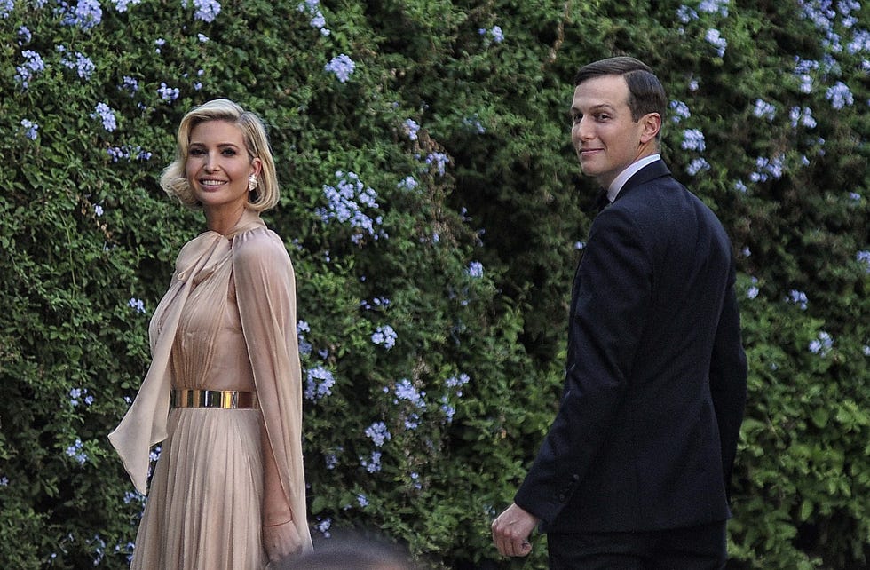 Ivanka Trump y su marido en la boda de Misha Nonoo