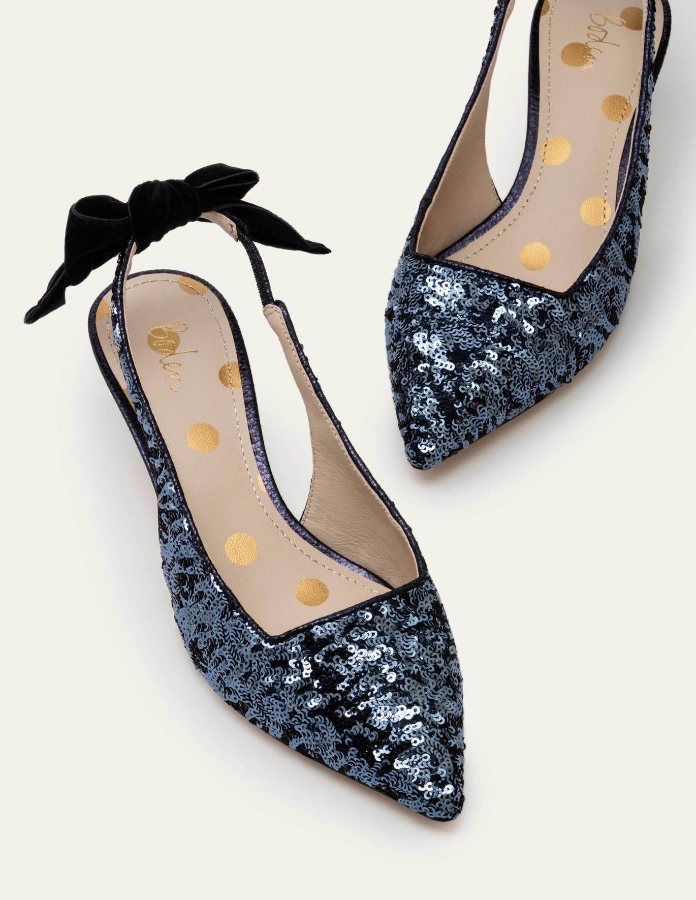 Navy blue sale sequin shoes