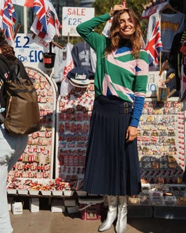boden kilt midi skirts