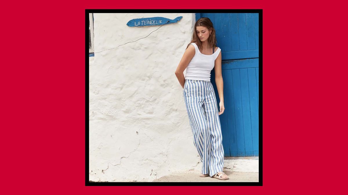 Boden's striped linen trousers are all we need in our wardrobes this summer