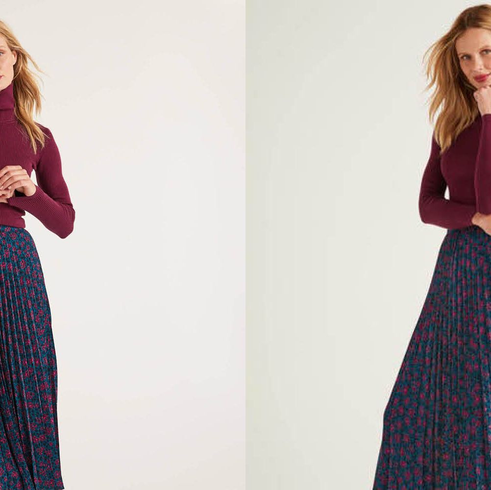 Boden skirt features a stylish autumnal twist on the animal print