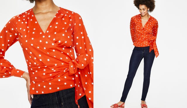 Boden polka dot blouse